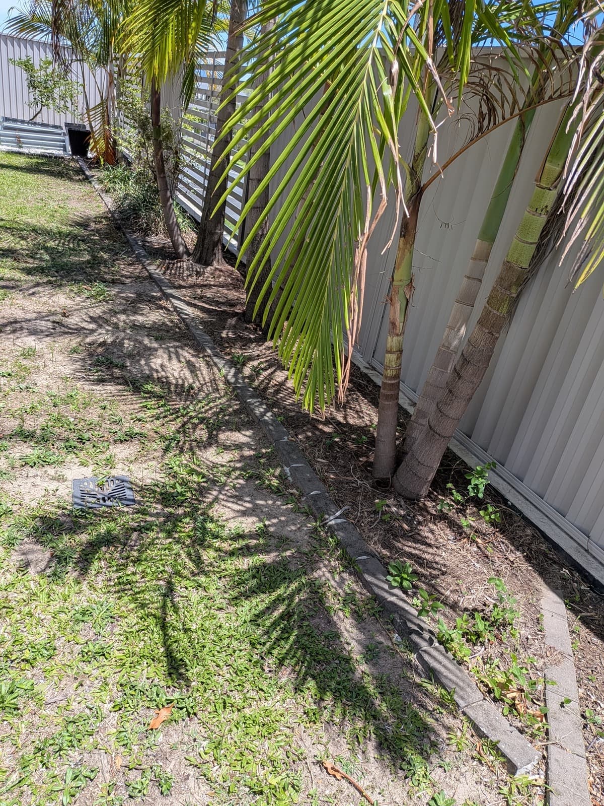 Garden Bed Mulching - before